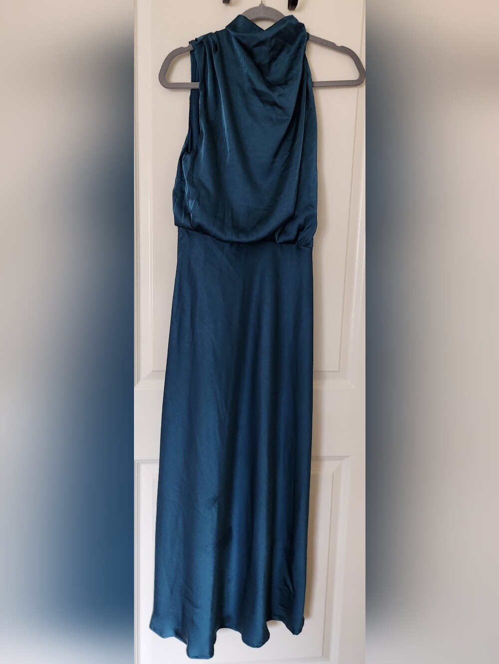 Teal Blue Maxi Slip Dress